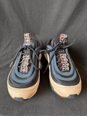 Nike Air Max 97 Y2K Beige Navy Red OG Streetwear Sneakers
